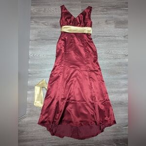 MC2 | custom made merlot gown